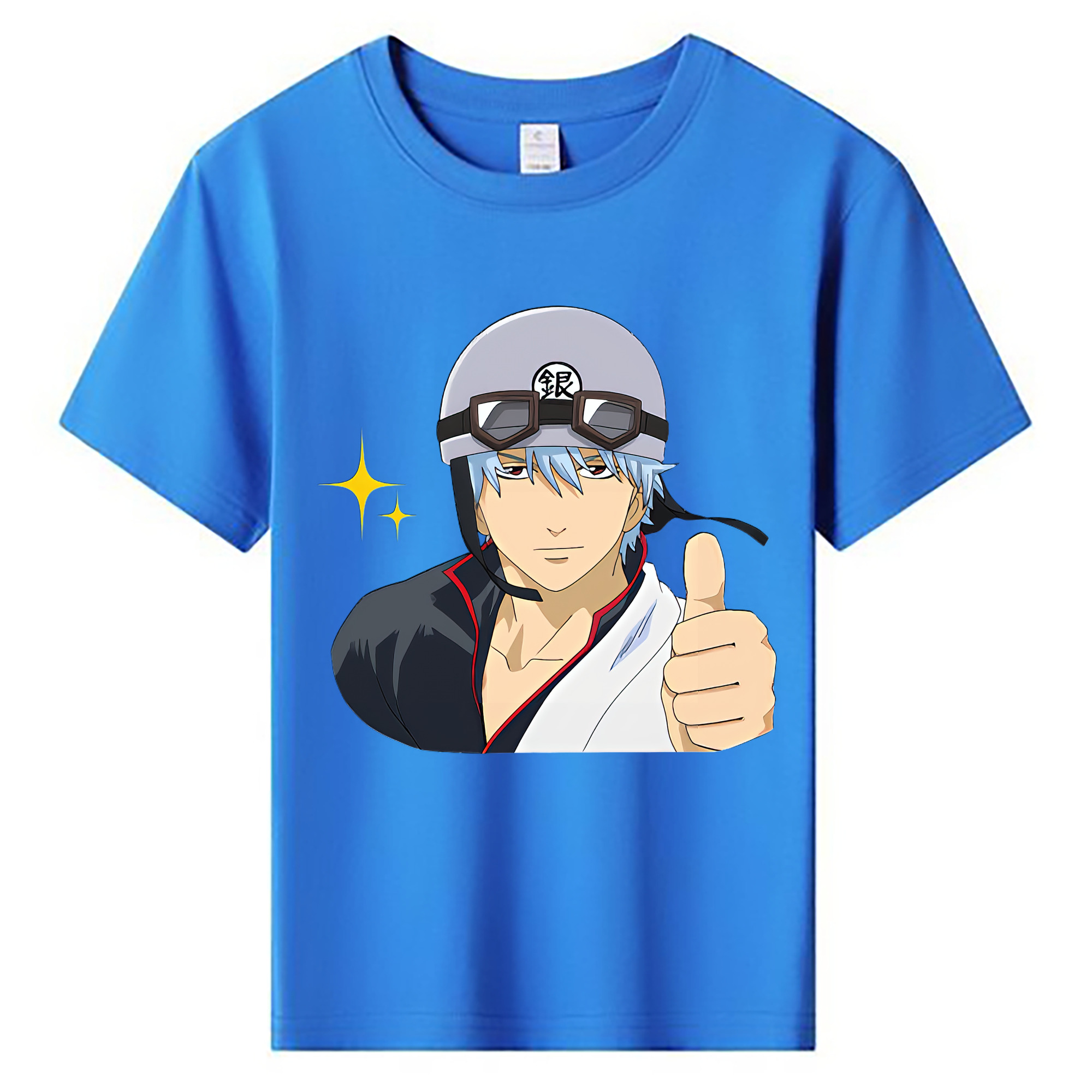 （画像用） ぎんたま 坂田銀時（さかたぎんとき） 神楽 志村新八（しむら しんぱち） GINTAMA Sakata Gintoki Kagura Shimura Shinpachi 綿100％キッズTシャツ（フロントプリント）
